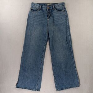 New York Rewash Jeans Women's Size 5 ( 27) Wide Leg Distress At Hem *